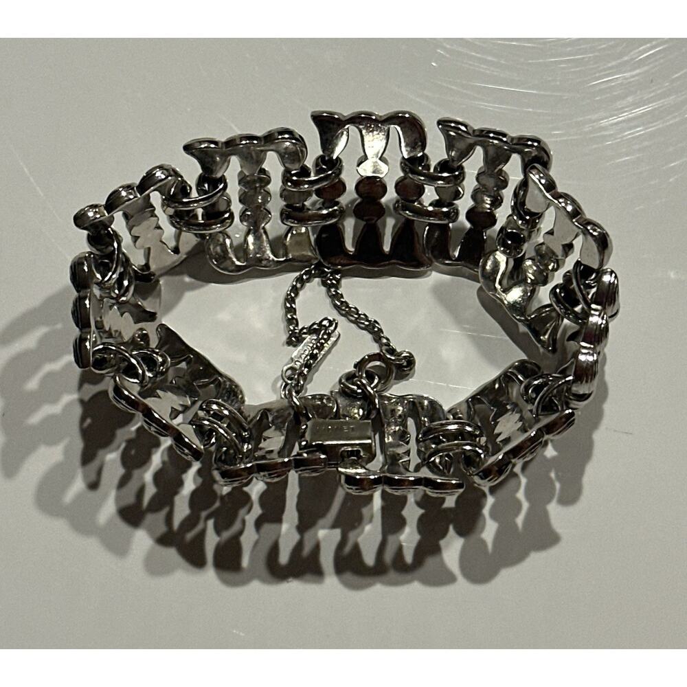 Monet Vintage Silver Bracelet